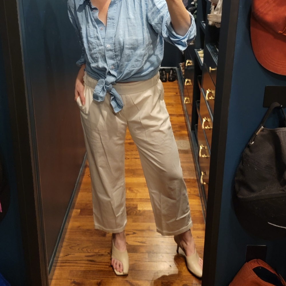 Cos casual cuffed white pants